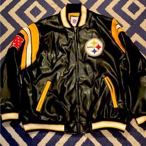 Vintage NFL Pittsburg Steelers Leather Jacket